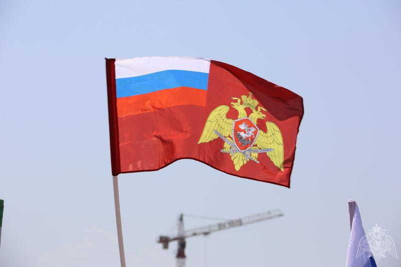 Сотрудники Управления Росгвардии по Чеченской Республике приняли участие в торжественном мероприятии посвящённом Дню России.
