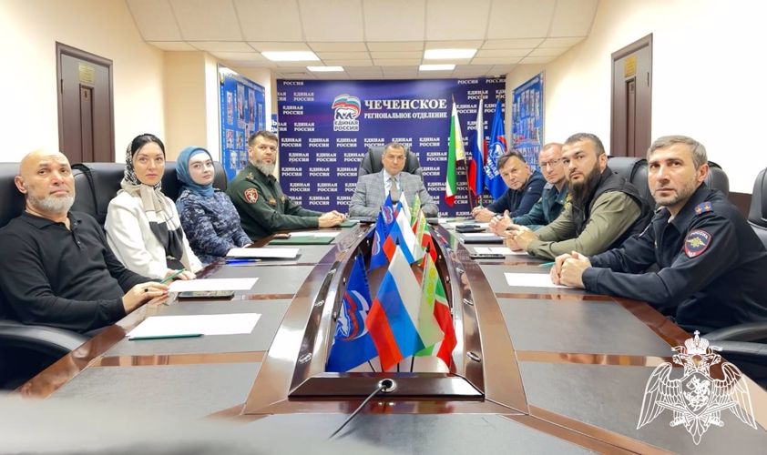 В Грозном представители Росгвардии приняли участие в совещании по вопросам подготовки к «Диктанту Победы»