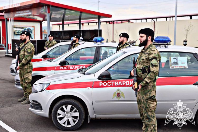 Чеченские росгвардейцы поддержали Всероссийскую акцию «Бессмертный автополк»