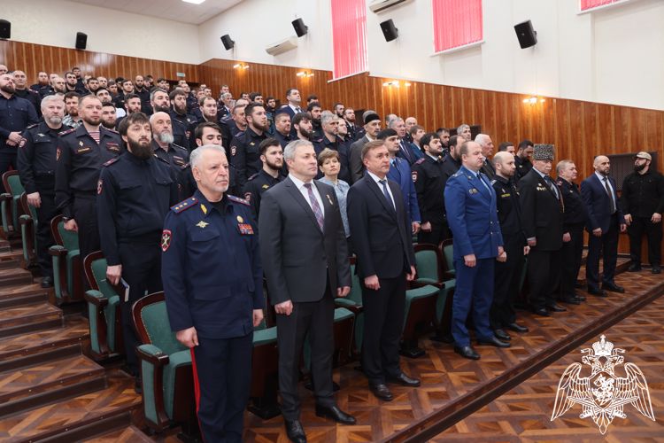 Начальник Управления Росгвардии по Чеченской Республике принял участие в мероприятии к 100-летию Общества «Динамо»