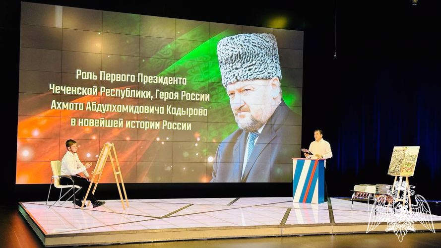 Сотрудники ОМОН «АХМАТ-Грозный» приняли участие в записи ток-шоу ко Дню рождения Ахмата-Хаджи Кадырова