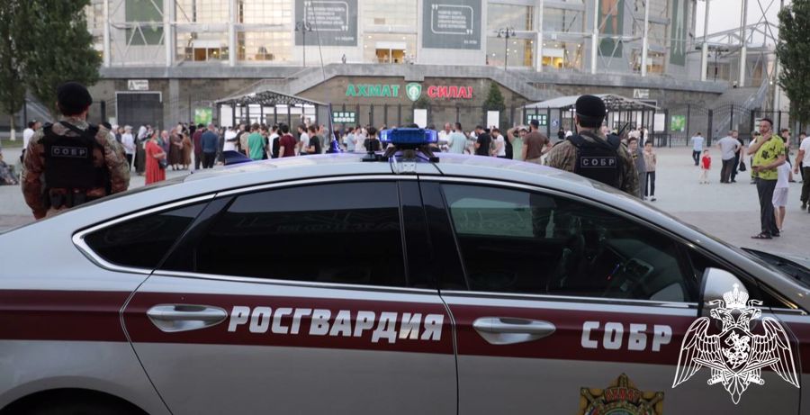Росгвардия обеспечила правопорядок на футбольном матче РПЛ «Ахмат» - «Краснодар»