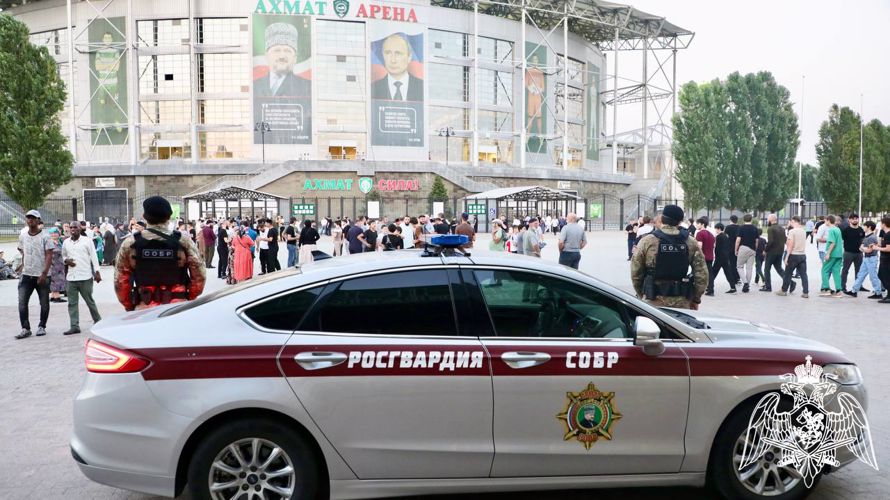 При участии Росгвардии обеспечена безопасность футбольного матча РПЛ в Грозном