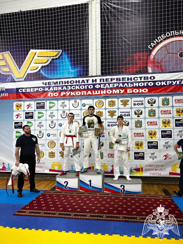 Росгвардеец стал победителем чемпионата СКФО по рукопашному бою
