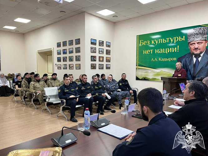 В Грозном росгвардейцы приняли участие в мероприятиях, посвященных 80-летию полного освобождения Ленинграда от фашистской блокады