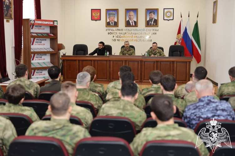 В Управлении Росгвардии по Чеченской Республике прошла встреча с представителем регионального избиркома