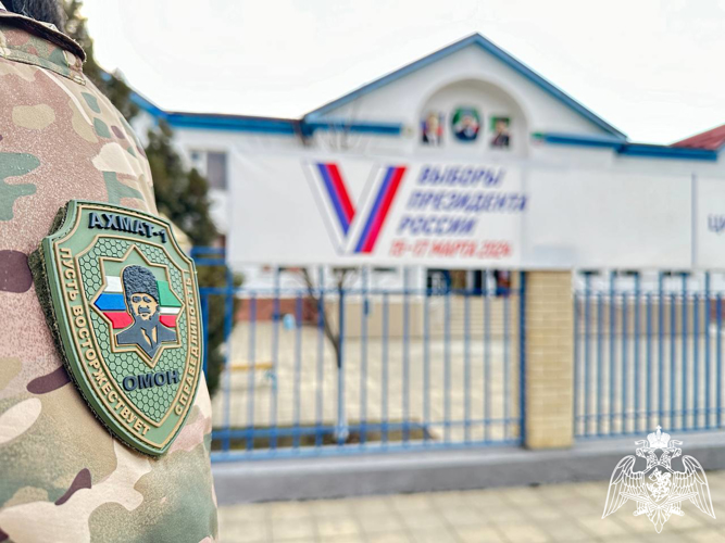 Росгвардейцы обеспечили безопасность в период подготовки и проведения выборов в Чеченской Республике