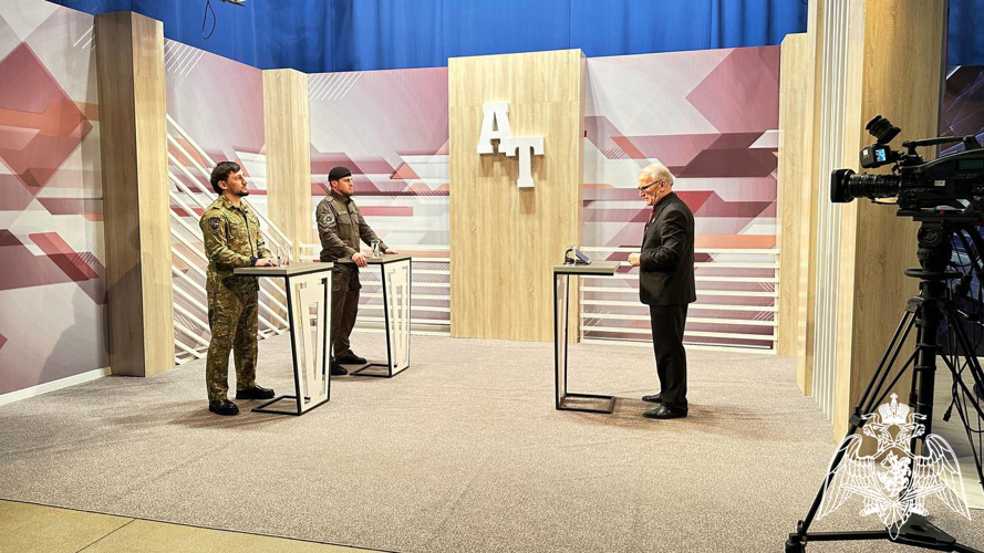 Медики  Росгвардии приняли участие в передаче на региональном телеканале в Грозном