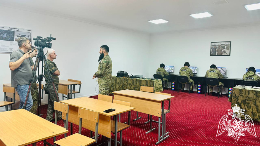 Журналисты телекомпании НТВ ознакомились с работой группы БПЛА ОМОН «АХМАТ-1»