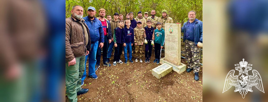 Росгвардейцы поддержали Всероссийскую акцию «Вахта памяти» в Грозном