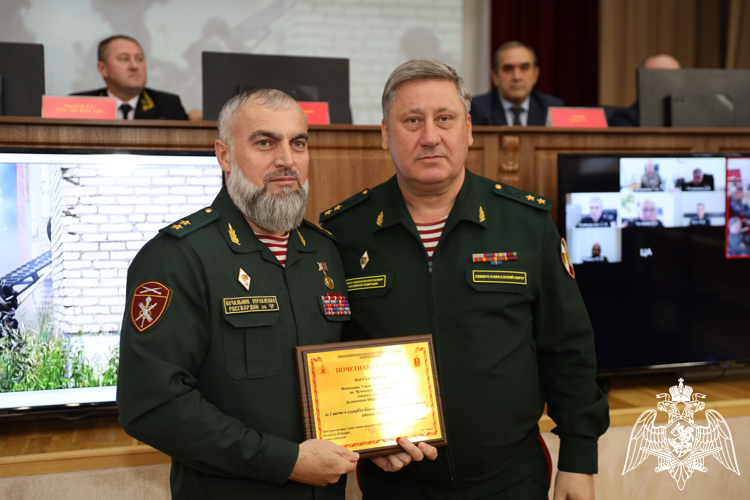 Управление Росгвардии по Чеченской Республике заняло первое место в Северо-Кавказском округе по результативности за 2024 год