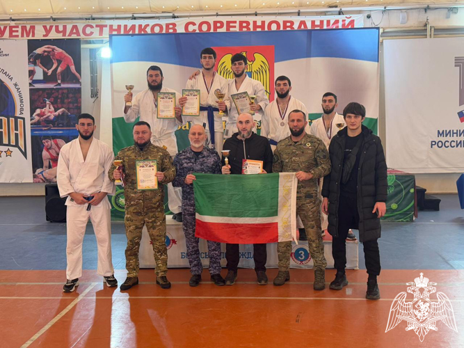 Росгвардейцы из Чеченской Республики заняли призовые места в чемпионате Северо-Кавказского ордена Жукова округа Росгвардии по рукопашному бою