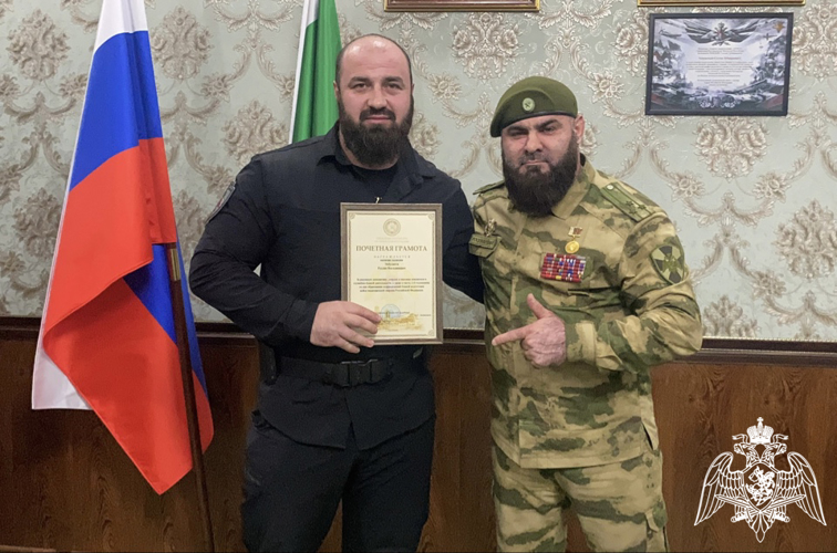 В Управлении Росгвардии по Чеченской Республике поздравили личный состав подразделений боевой подготовки 