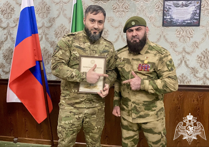 В Управлении Росгвардии по Чеченской Республике поздравили личный состав подразделений боевой подготовки 