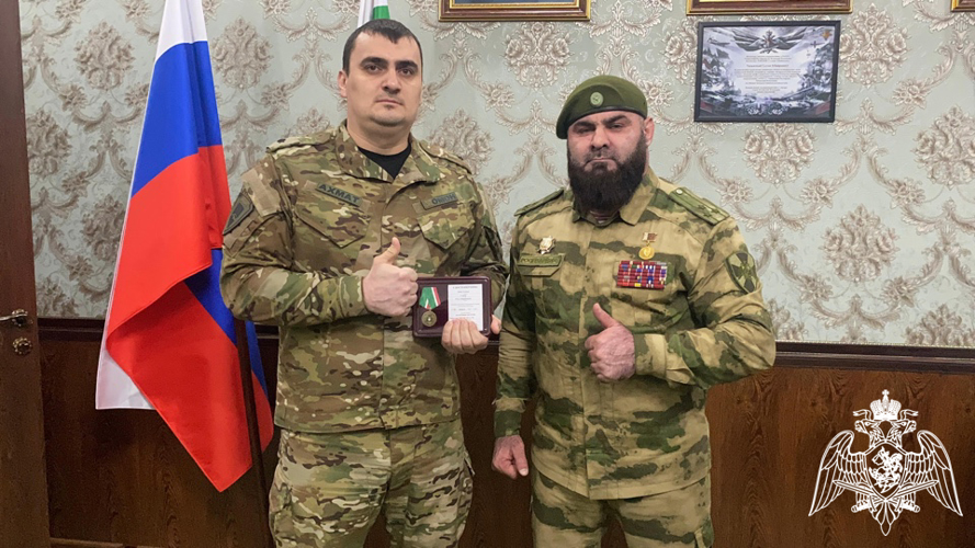 В Управлении Росгвардии по Чеченской Республике поздравили личный состав подразделений боевой подготовки 