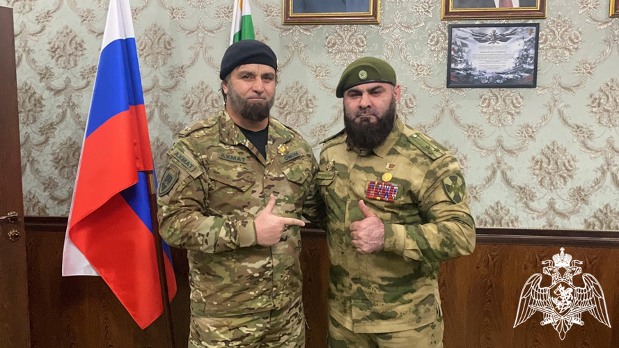 В Управлении Росгвардии по Чеченской Республике поздравили личный состав подразделений боевой подготовки