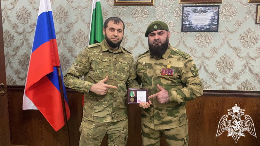 В Управлении Росгвардии по Чеченской Республике поздравили личный состав подразделений боевой подготовки 