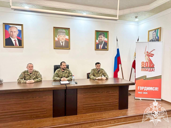 В Грозном росгвардейцы провели мероприятия, посвященные победе в Сталинградской битве
