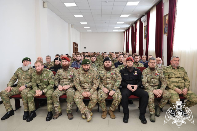 В Управлении Росгвардии по Чеченской Республике прошли памятные мероприятия, посвященные Дню защитника Отечества