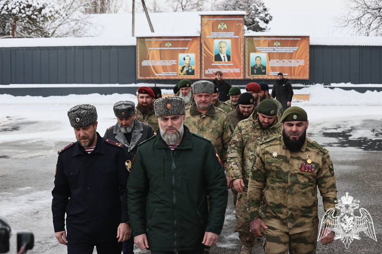 В Управлении Росгвардии по Чеченской Республике прошли памятные мероприятия, посвященные Дню защитника Отечества