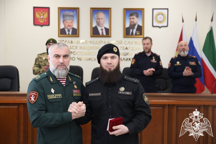 В Управлении Росгвардии по Чеченской Республике прошли памятные мероприятия, посвященные Дню защитника Отечества