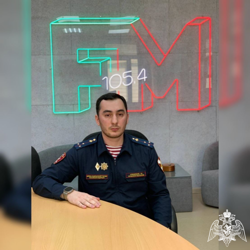В Грозном росгвардеец выступил в ведомственной радиорубрике «В эфире Росгвардия»