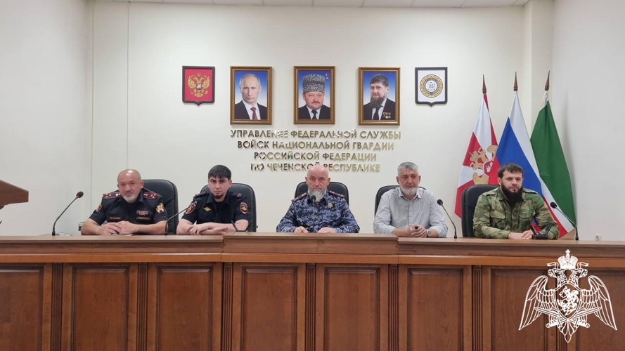 В Управлении Росгвардии по Чеченской Республике состоялся круглый стол