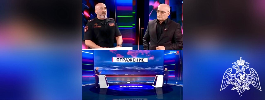 Представитель Росгвардии принял участие в телепрограмме «Отражение» на ГТРК «Вайнах»