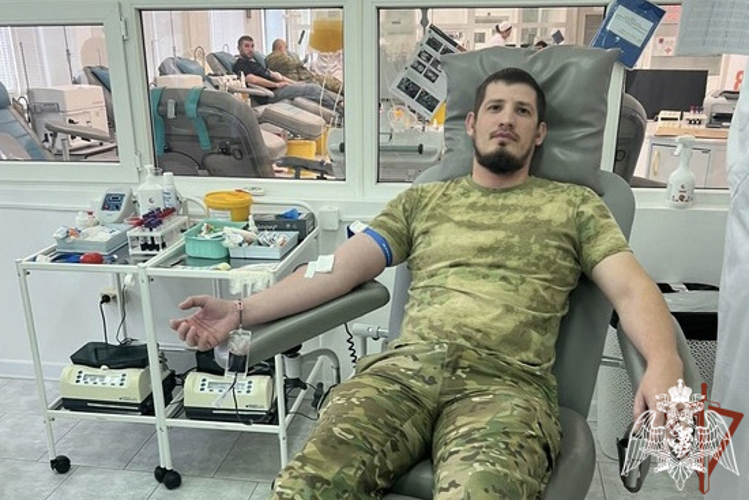В Чеченской Республике более 130 сотрудников Росгвардии стали донорами крови