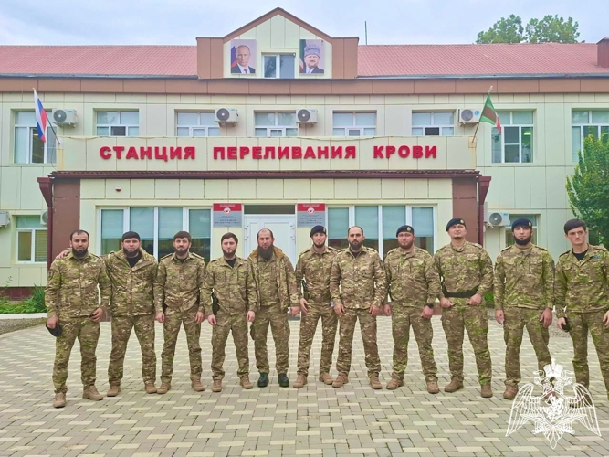 В Чеченской Республике более 130 сотрудников Росгвардии стали донорами крови