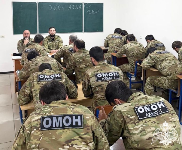 В Управлении Росгвардии по Чеченской Республике успешно завершилась итоговая проверка за 2025 год