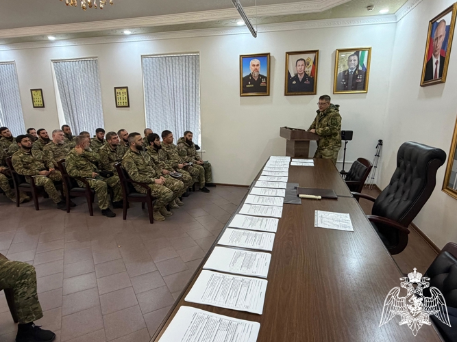 В Управлении Росгвардии по Чеченской Республике успешно завершилась итоговая проверка за 2025 год