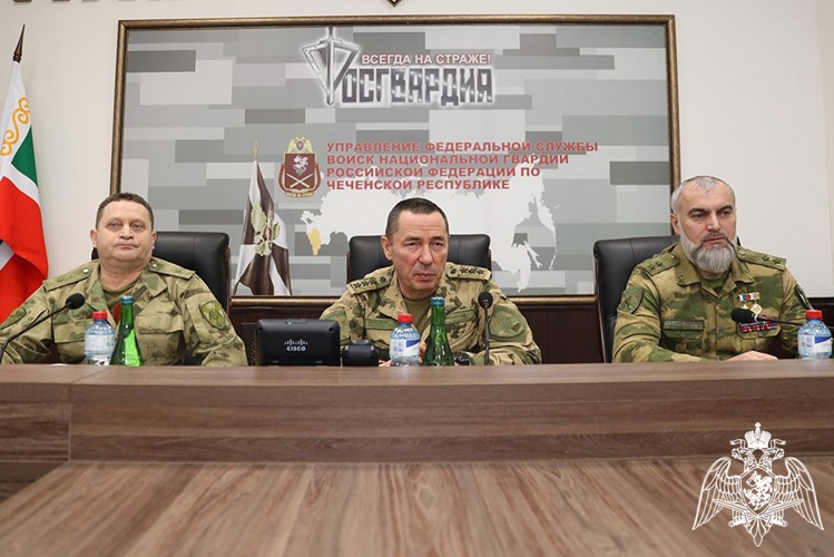В Управлении Росгвардии по Чеченской Республике прошло совещание под руководством командующего Северо-Кавказским округом