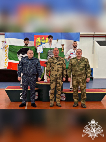 Росгвардейцы из Чеченской Республики стали призерами чемпионата СКО по рукопашному бою