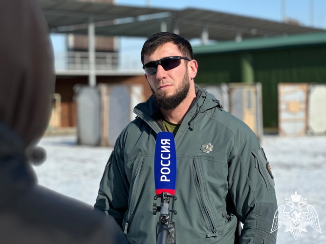 Журналисты федерального телеканала рассказали о подготовке росгвардейцев в Российском университете спецназа 