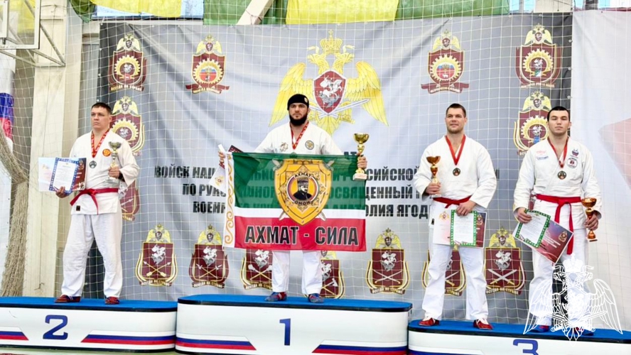 Сотрудник ОМОН «АХМАТ-Грозный» завоевал золото на чемпионате Росгвардии по рукопашному бою