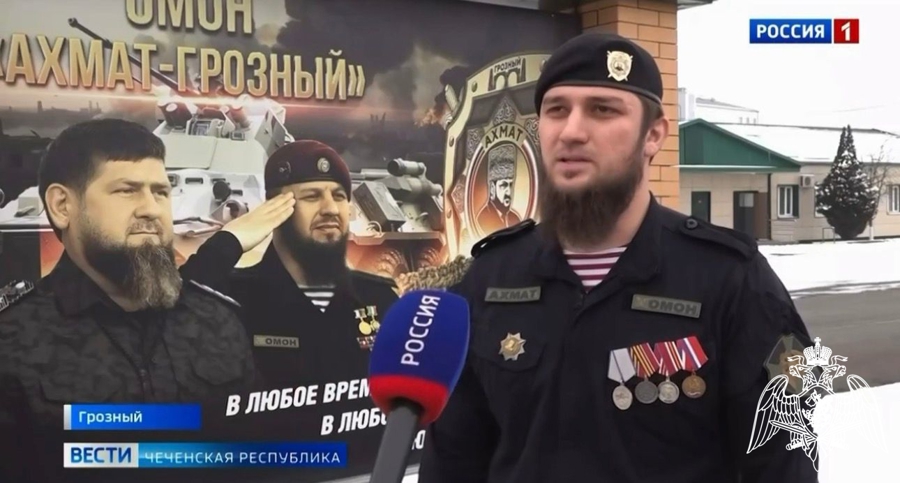 В эфире ГТРК «Вайнах» вышел телевизионный сюжет о сотруднике Росгвардии