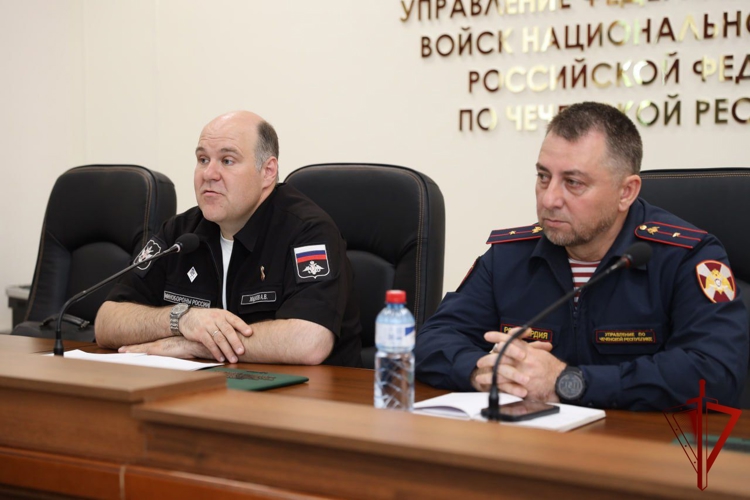 В Управлении Росгвардии по Чеченской Республике состоялась встреча с представителем Росвоенипотеки