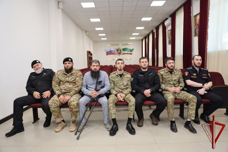 В Управлении Росгвардии по Чеченской Республике состоялось мероприятие ко Дню ветеранов боевых действий 