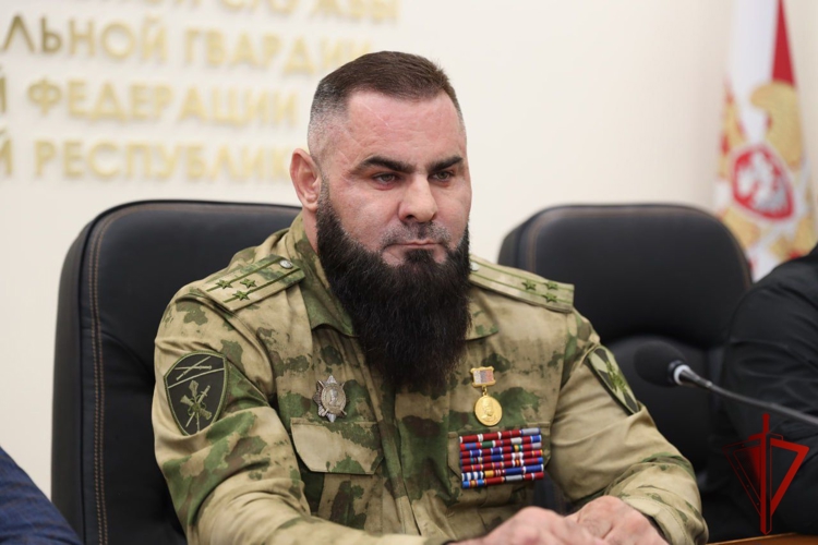 В Управлении Росгвардии по Чеченской Республике состоялось мероприятие ко Дню ветеранов боевых действий 