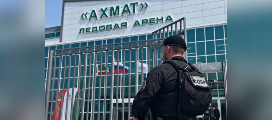 Росгвардия обеспечила безопасность на открытии ледовой арены «Ахмат»