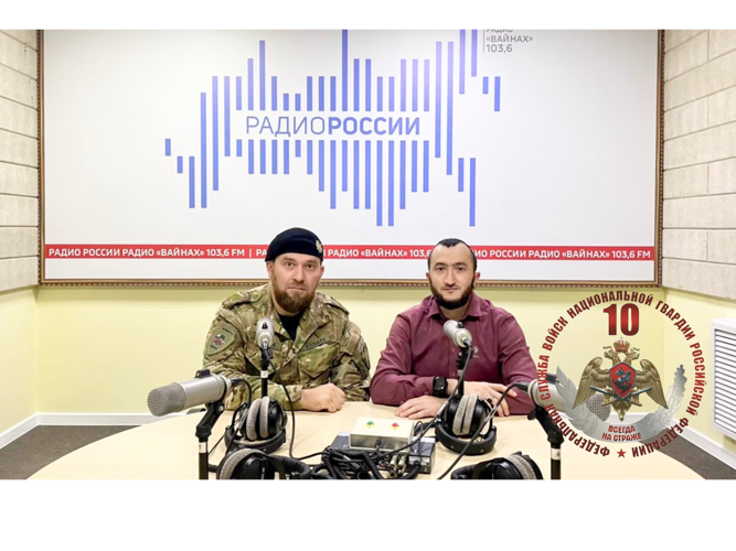 Сотрудник ОМОН «АХМАТ-1» выступил в эфире радио ГТРК «Вайнах»