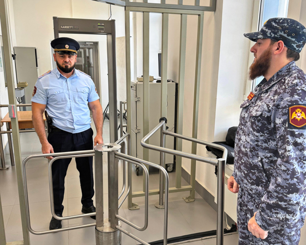 Росгвардия провела проверку подразделения охраны Грозненской ТЭС