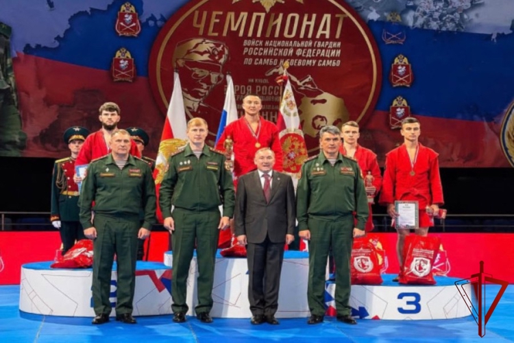 Росгвардейцы из Чеченской Республики стали призерами чемпионата Росгвардии по самбо
