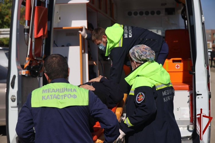 В Чеченской Республике Росгвардия участвует во Всероссийской тренировке по гражданской обороне