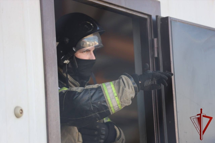 В Чеченской Республике Росгвардия участвует во Всероссийской тренировке по гражданской обороне