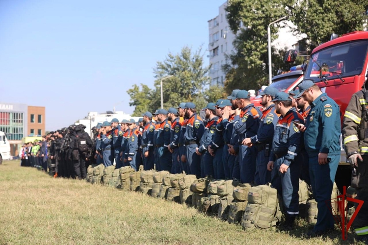 В Чеченской Республике Росгвардия участвует во Всероссийской тренировке по гражданской обороне